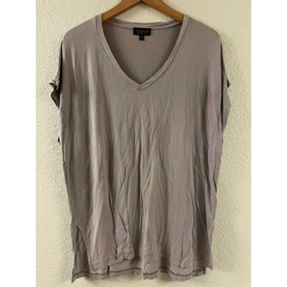 Topshop Lavender Oversized Boxy Tunic T-shirt Size 4 Womens‎ GUC